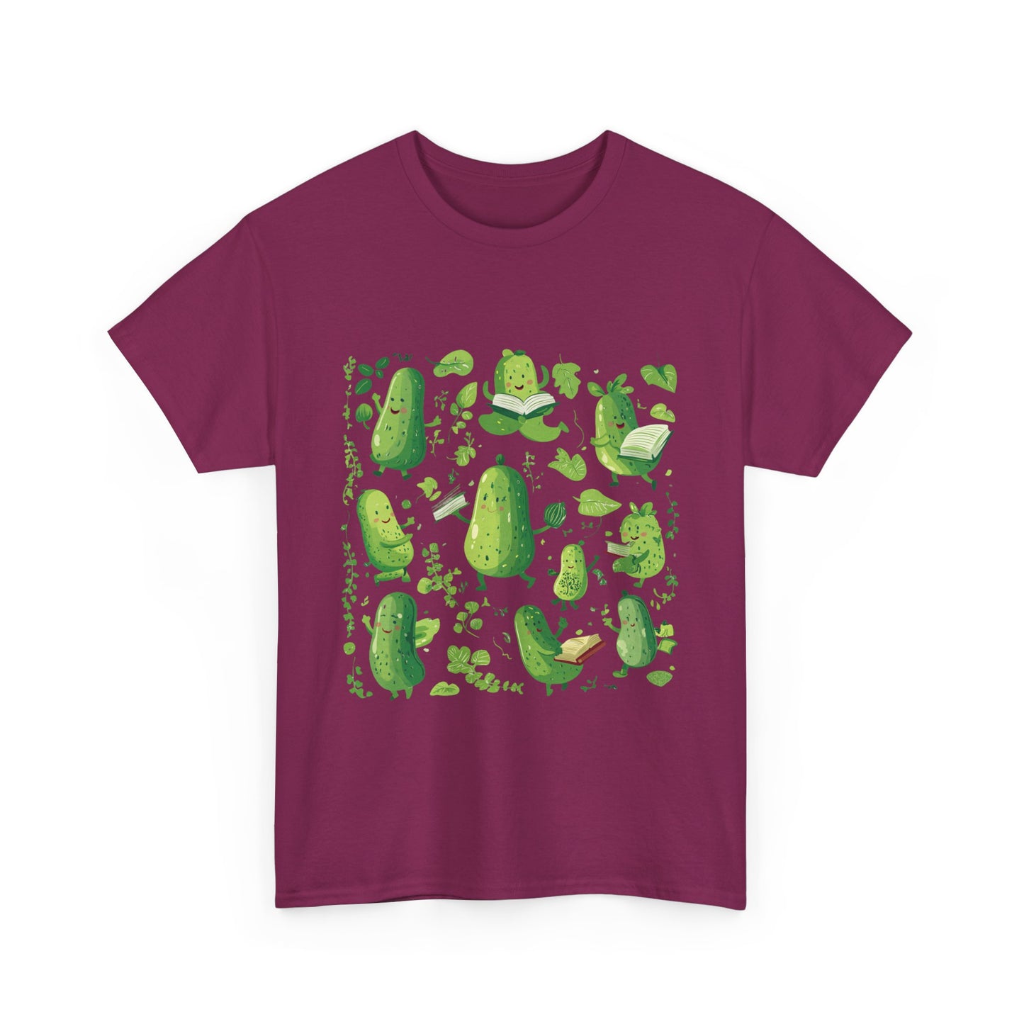 Playful Pickle Unisex Heavy Cotton Tee - Fun, Quirky Graphic T-shirt for Casual Wear - Tee Fusion Lab
