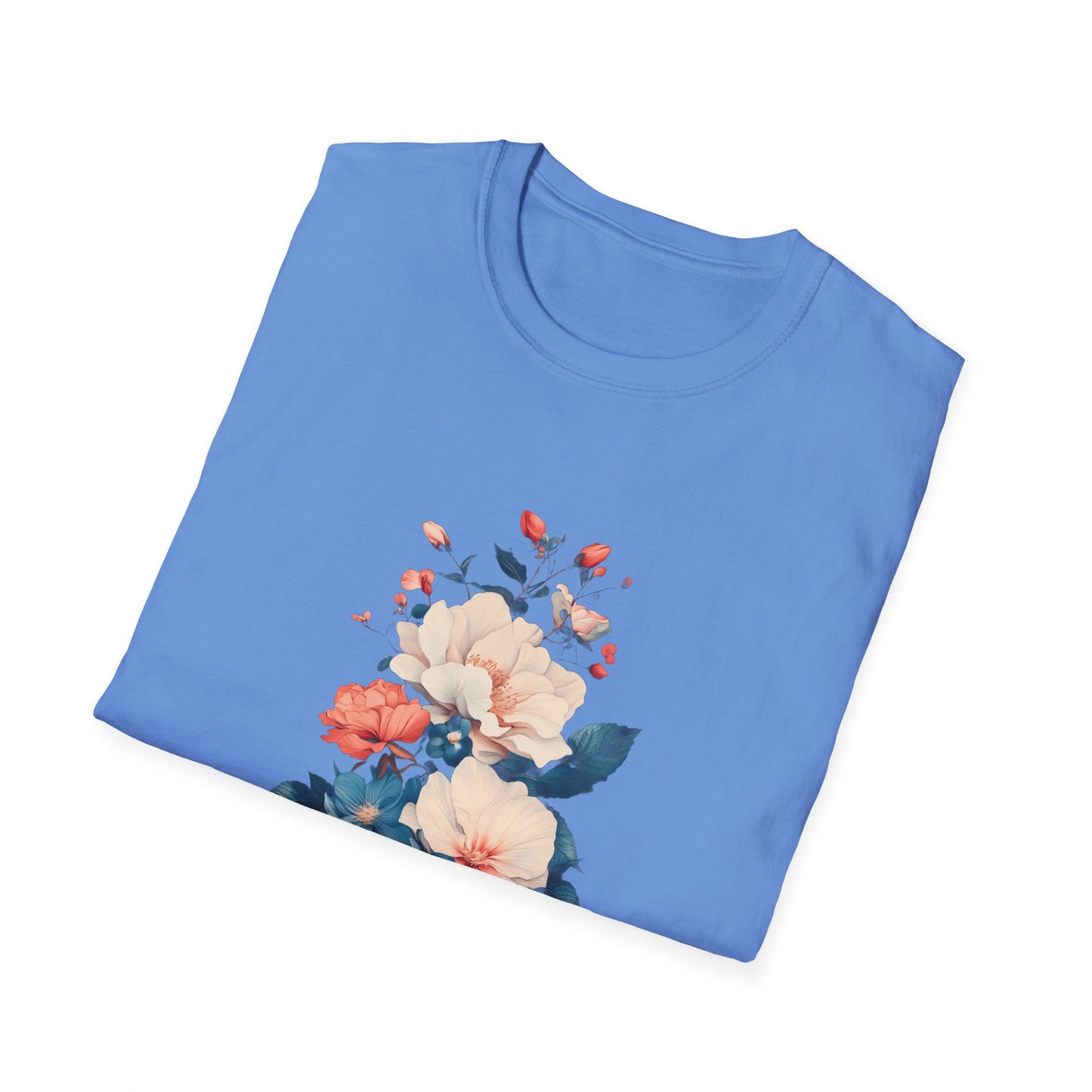 Floral Bouquet Unisex Softstyle T-Shirt - Perfect Gift for Nature Lovers