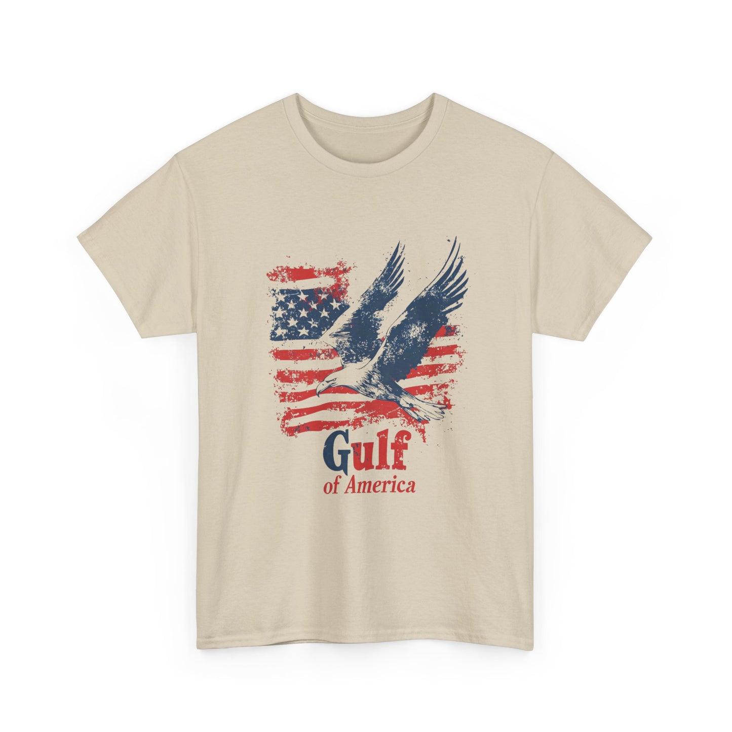 Patriotic Eagle Unisex Heavy Cotton Tee - Gulf of America - Tee Fusion Lab