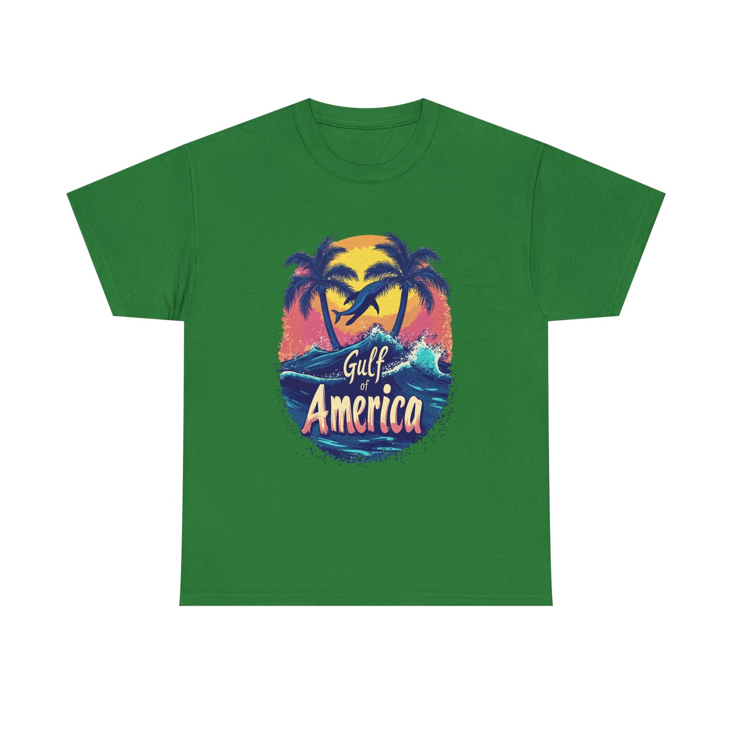 Gulf of America Unisex Heavy Cotton Tee - Tropical Beach Vibes