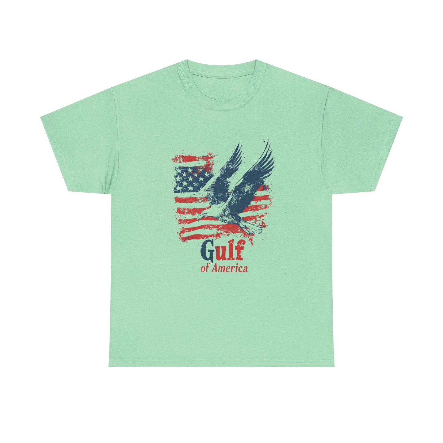 Patriotic Eagle Unisex Heavy Cotton Tee - Gulf of America - Tee Fusion Lab