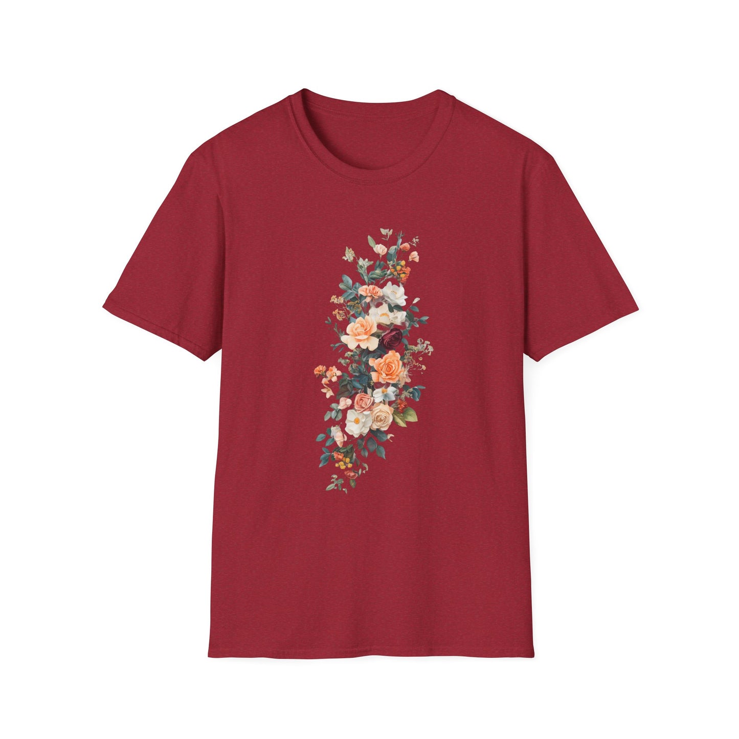 Floral Unisex Softstyle T-Shirt - Perfect for Spring Celebrations