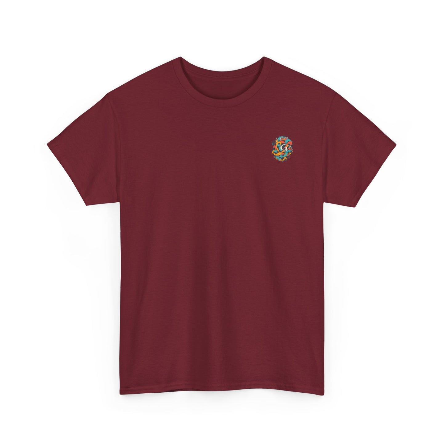 Floral Art Unisex Heavy Cotton Tee - Stylish and Comfortable