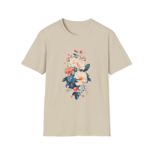 Floral Bouquet Unisex Softstyle T-Shirt - Perfect Gift for Nature Lovers - Tee Fusion Lab