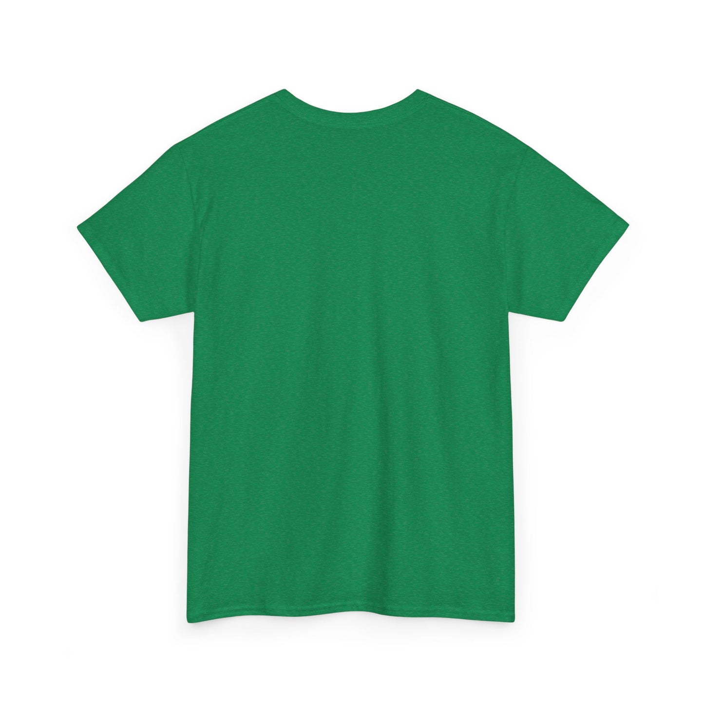 Cat Silhouette Unisex Heavy Cotton Tee – Floating White Cat