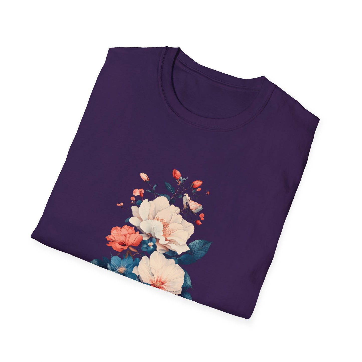 Floral Bouquet Unisex Softstyle T-Shirt - Perfect Gift for Nature Lovers