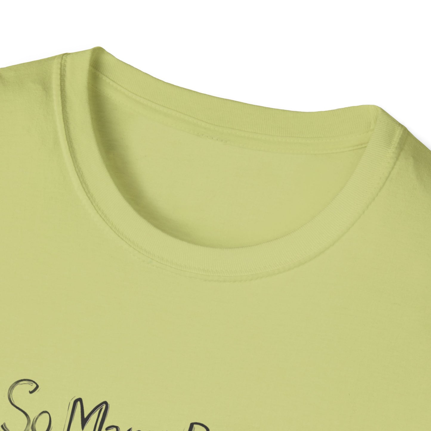 Book Lover's Unisex Softstyle T-Shirt - "So Many Books, So Little Time"
