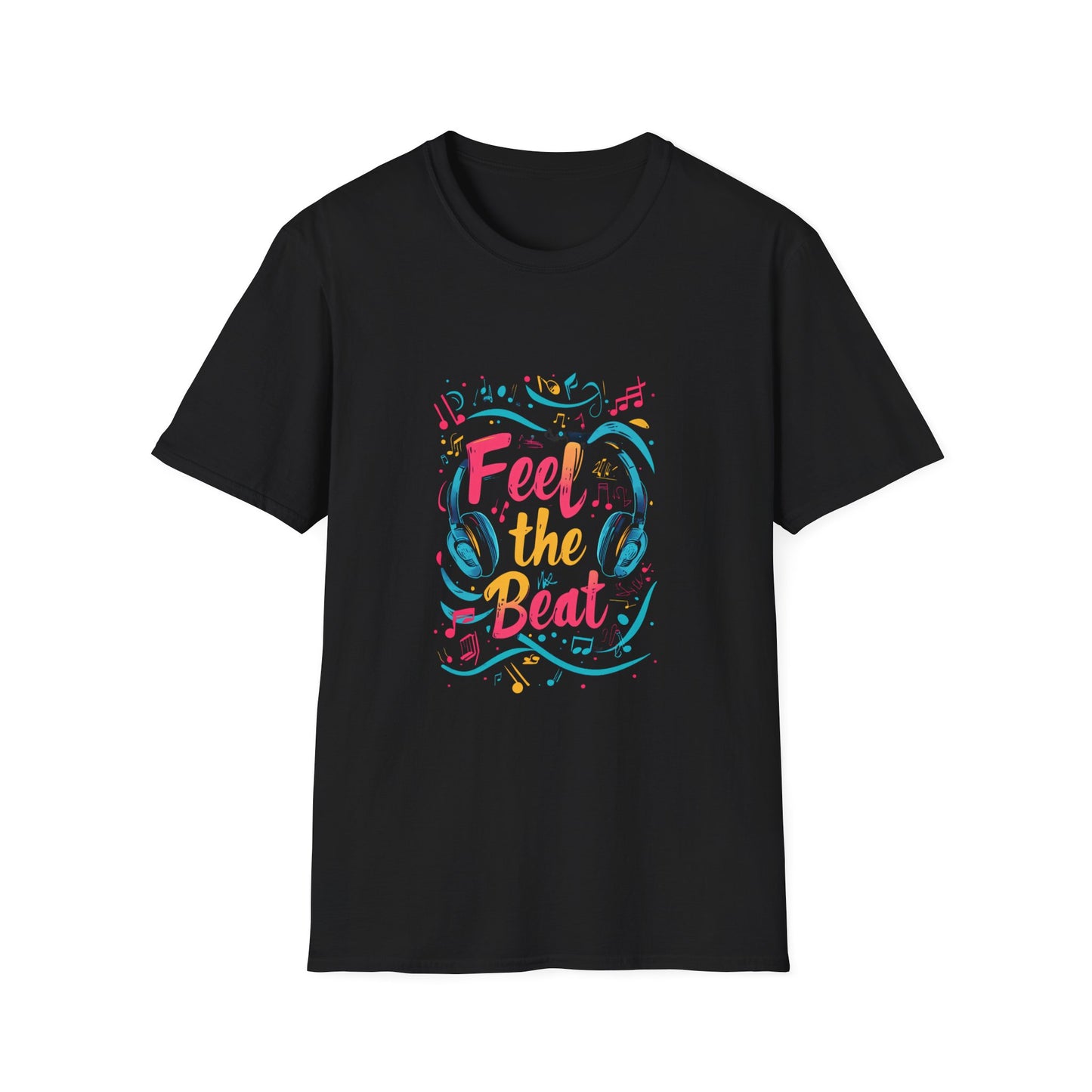 Feel the Beat Unisex Softstyle T-Shirt - Perfect Gift for Music Lovers