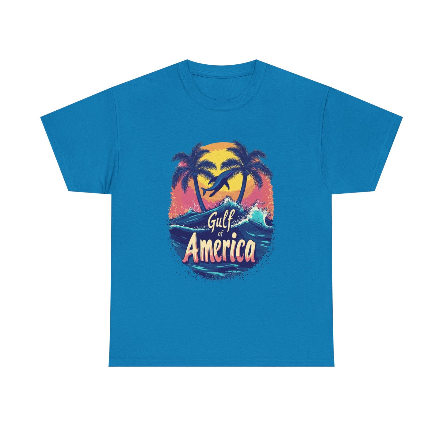 Gulf of America Unisex Heavy Cotton Tee - Tropical Beach Vibes