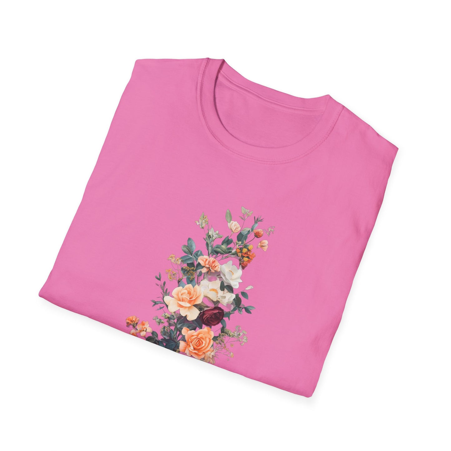 Floral Unisex Softstyle T-Shirt - Perfect for Spring Celebrations
