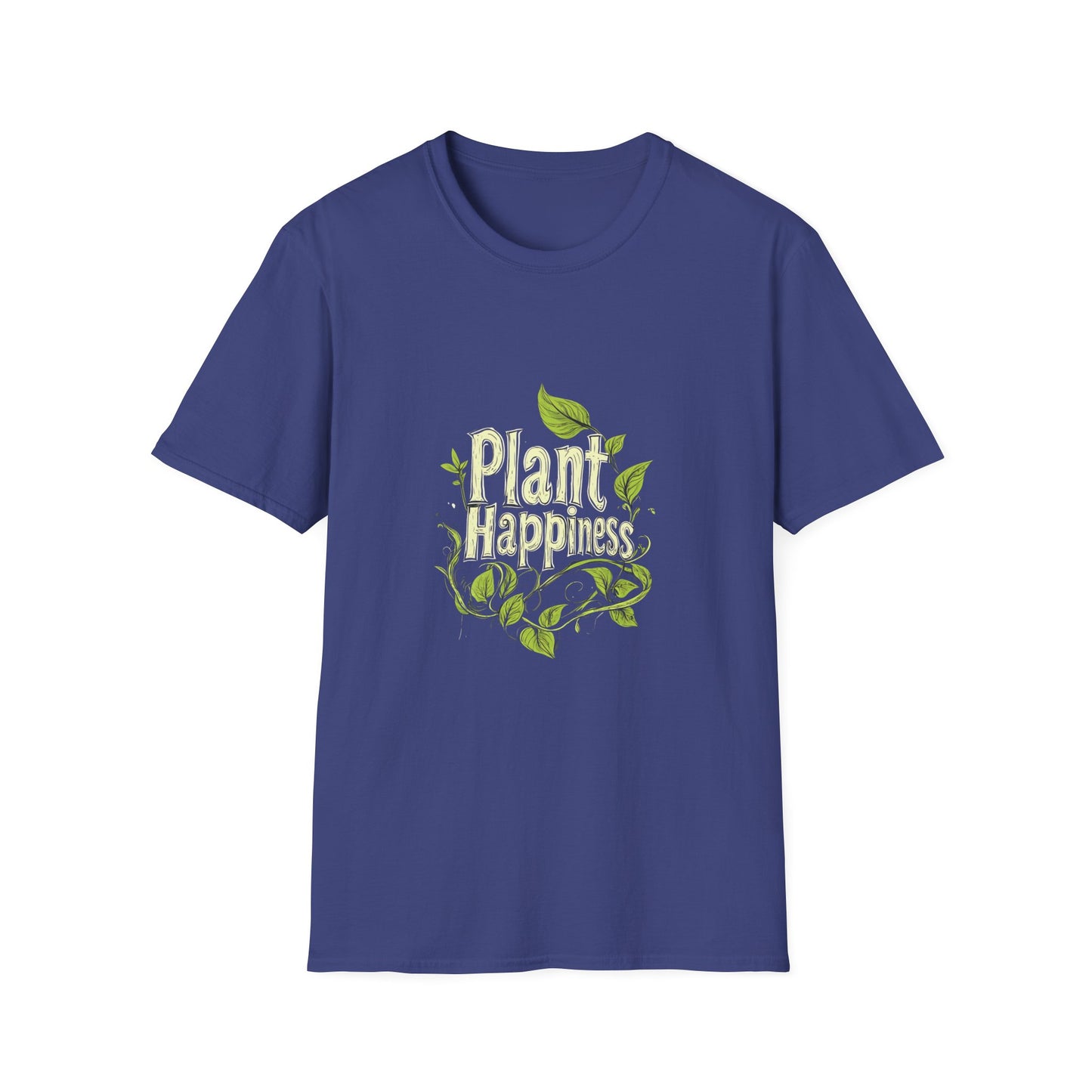 Plant Happiness Unisex Softstyle T-Shirt - Eco-Friendly Inspirational Tee - Tee Fusion Lab