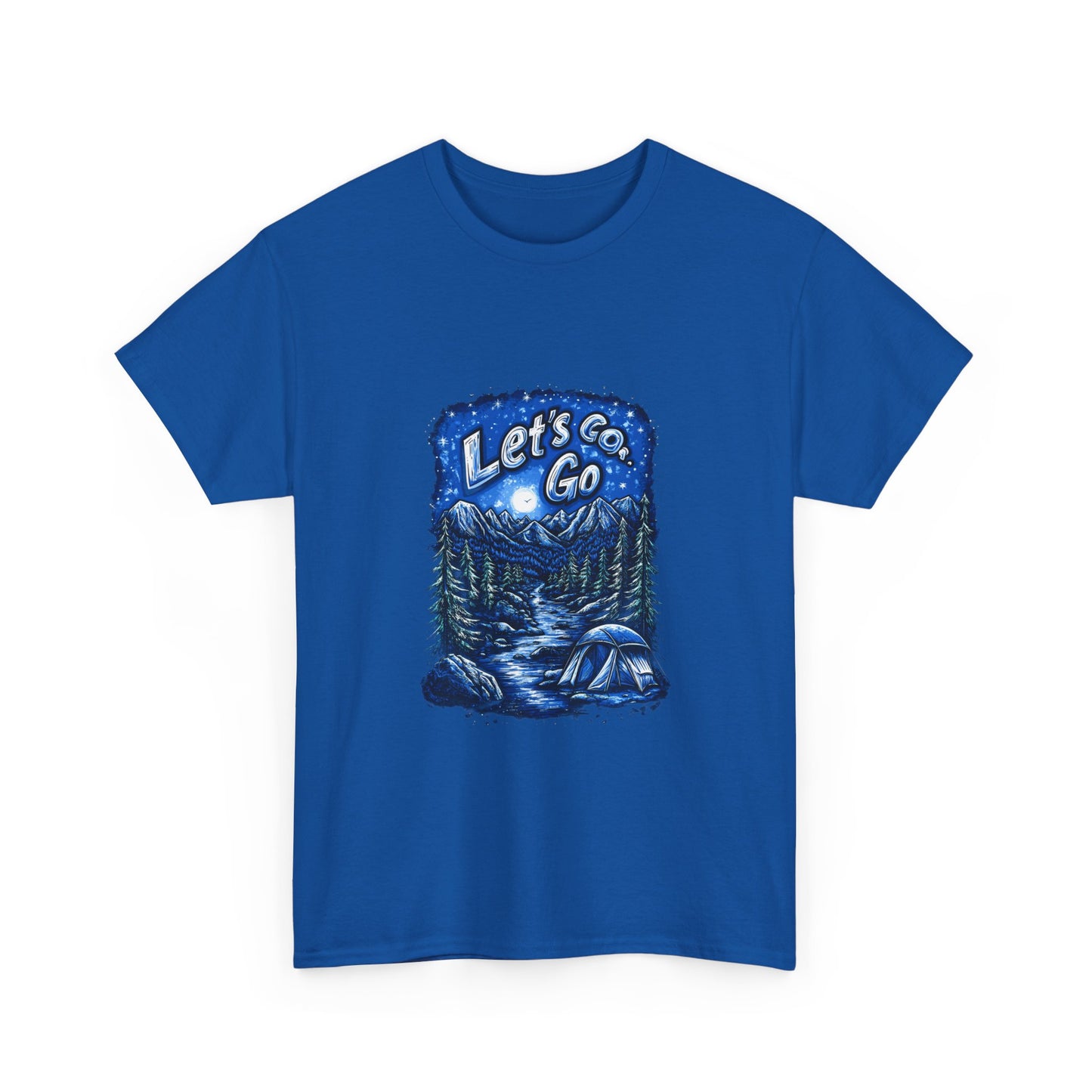 Adventure Graphic Tee - 'Let's Go' Outdoorsy Cotton Shirt