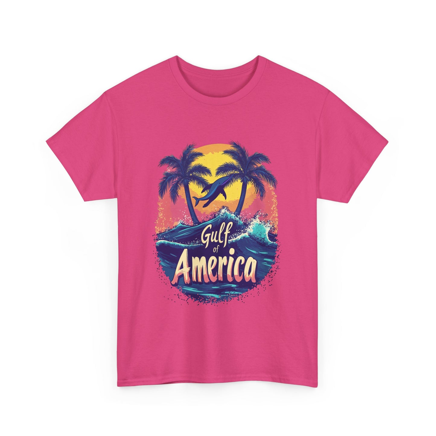 Gulf of America Unisex Heavy Cotton Tee - Tropical Beach Vibes