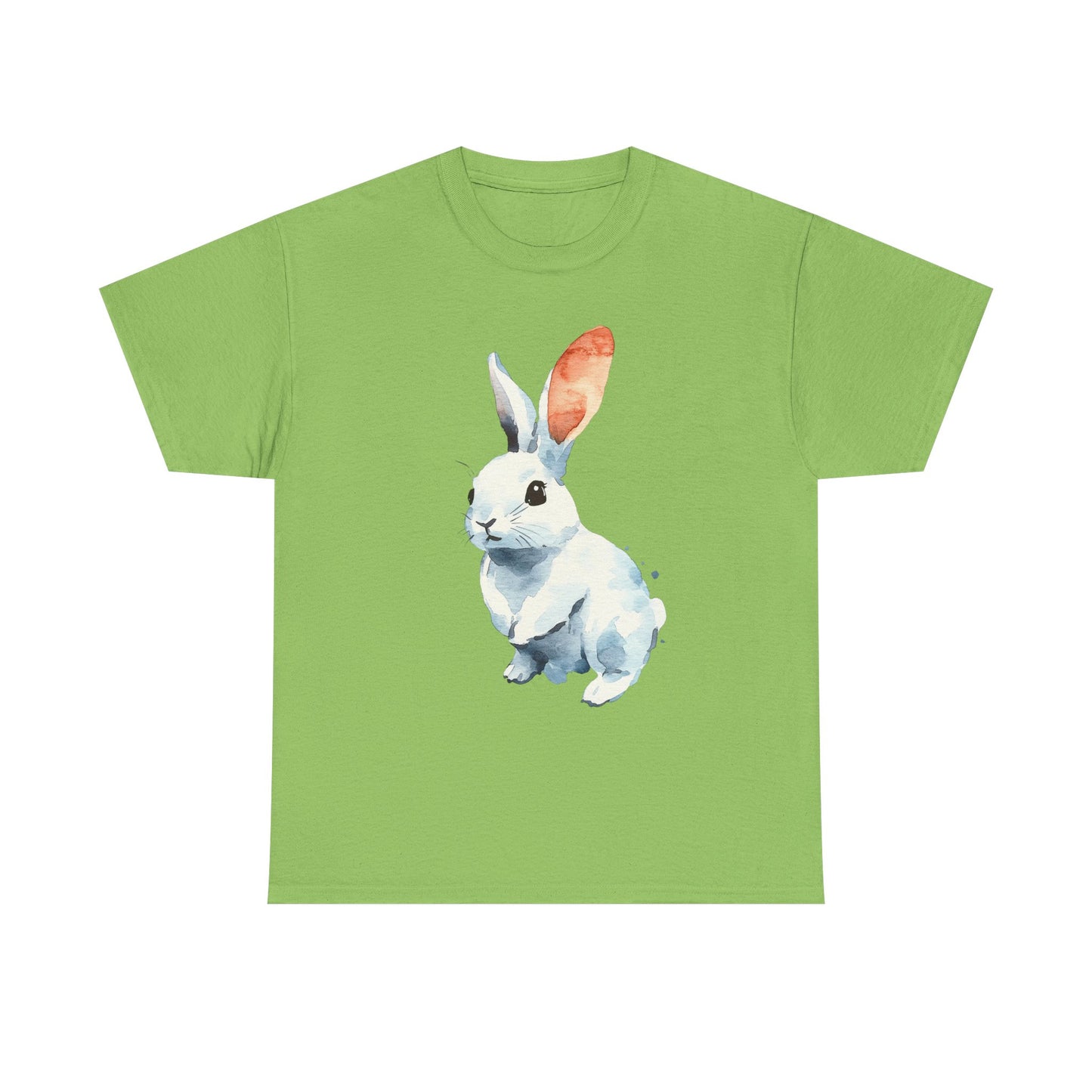 Watercolor Bunny Unisex Heavy Cotton Tee - Perfect for Spring & Easter Celebrations - Tee Fusion Lab