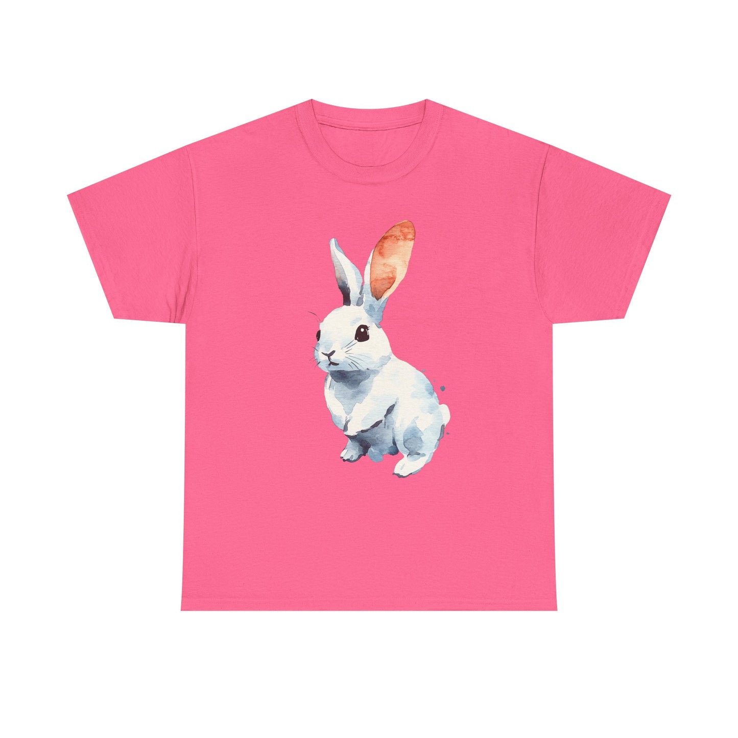 Watercolor Bunny Unisex Heavy Cotton Tee - Perfect for Spring & Easter Celebrations - Tee Fusion Lab