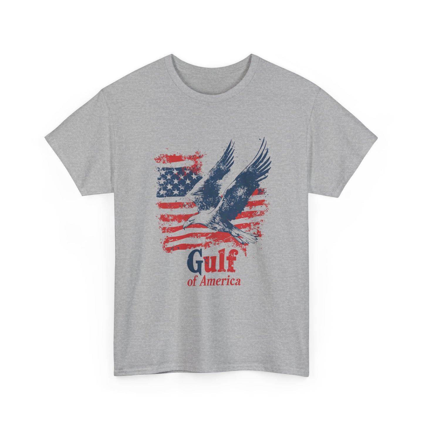 Patriotic Eagle Unisex Heavy Cotton Tee - Gulf of America - Tee Fusion Lab