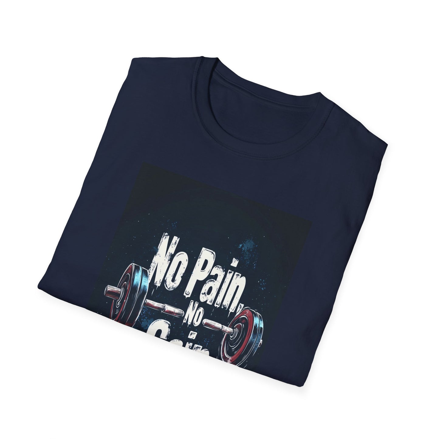 No Pain No Gain Unisex Softstyle T-Shirt - Motivational Fitness Apparel - Tee Fusion Lab