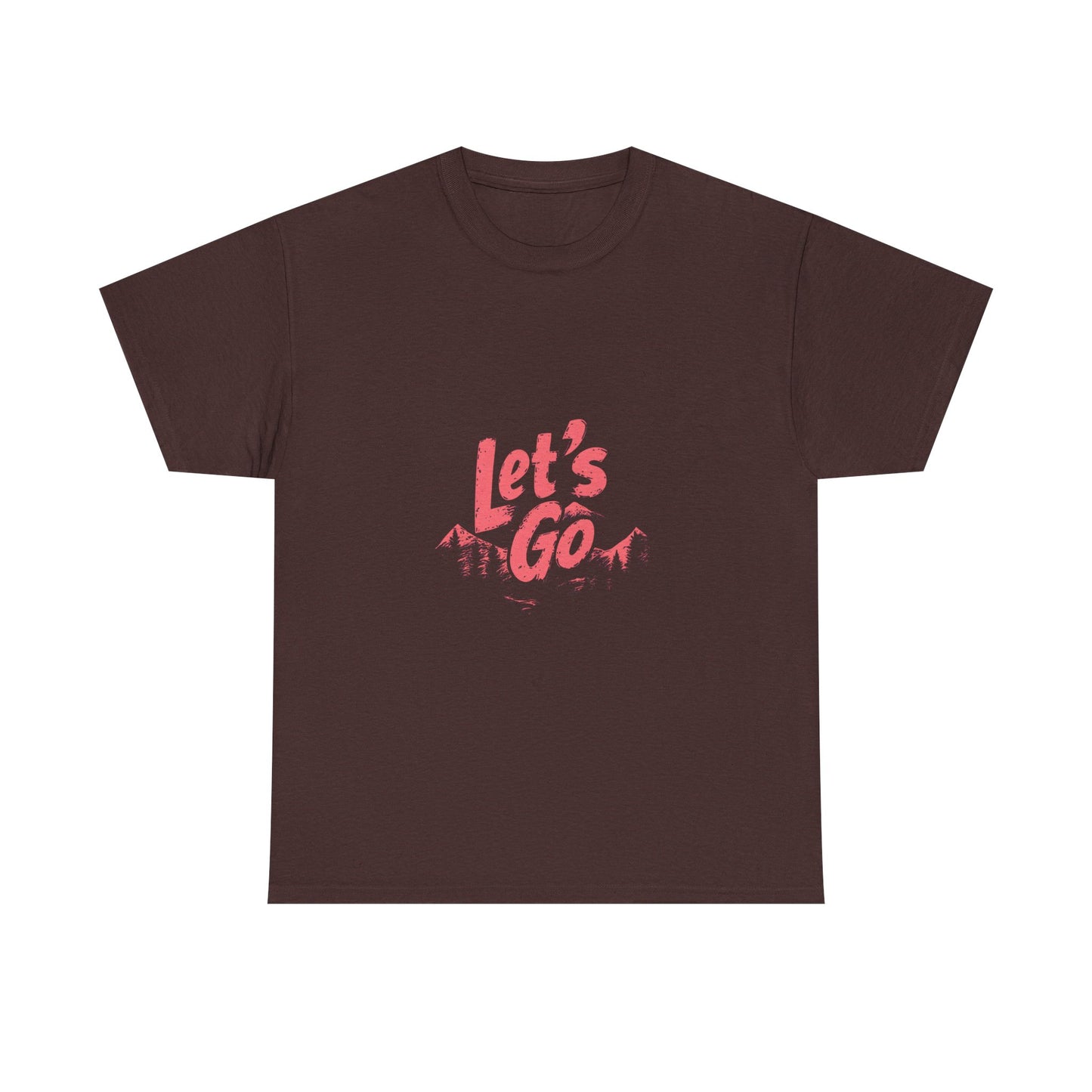 Adventure Ready Unisex Heavy Cotton Tee - 'Let's Go' Graphic Shirt