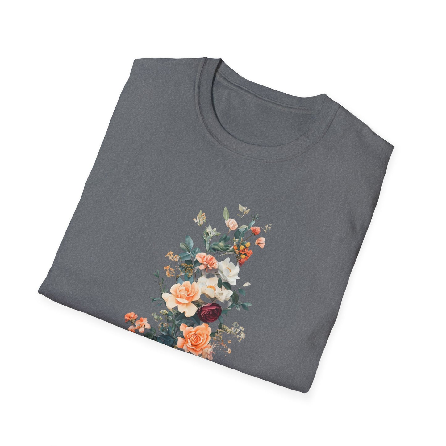 Floral Unisex Softstyle T-Shirt - Perfect for Spring Celebrations