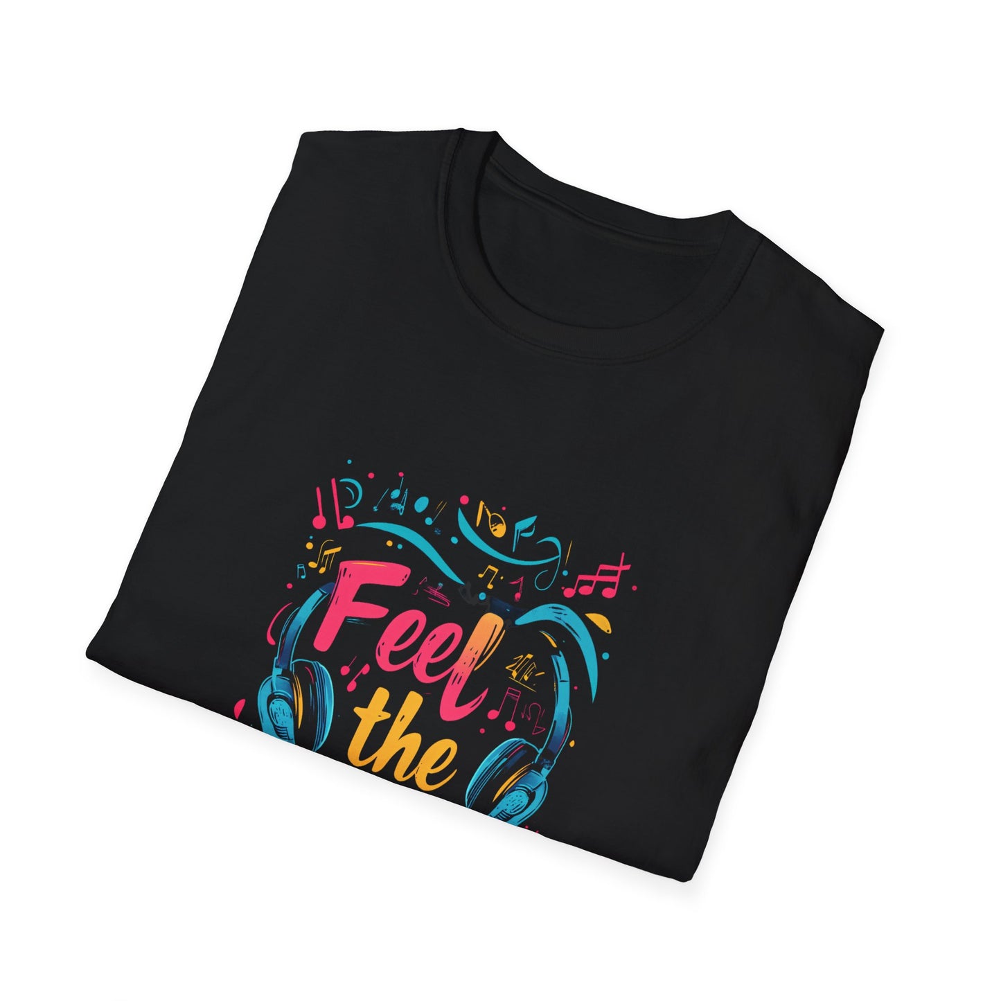 Feel the Beat Unisex Softstyle T-Shirt - Perfect Gift for Music Lovers