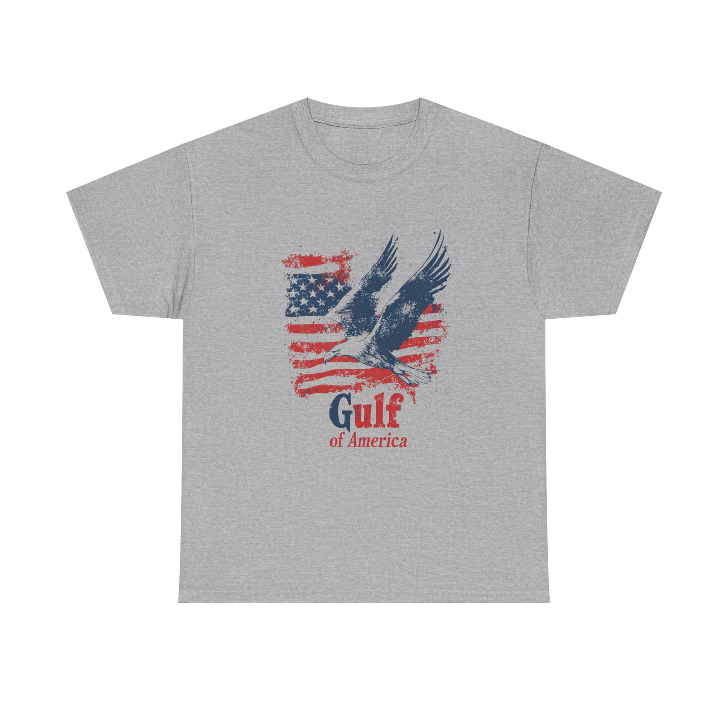 Patriotic Eagle Unisex Heavy Cotton Tee - Gulf of America - Tee Fusion Lab
