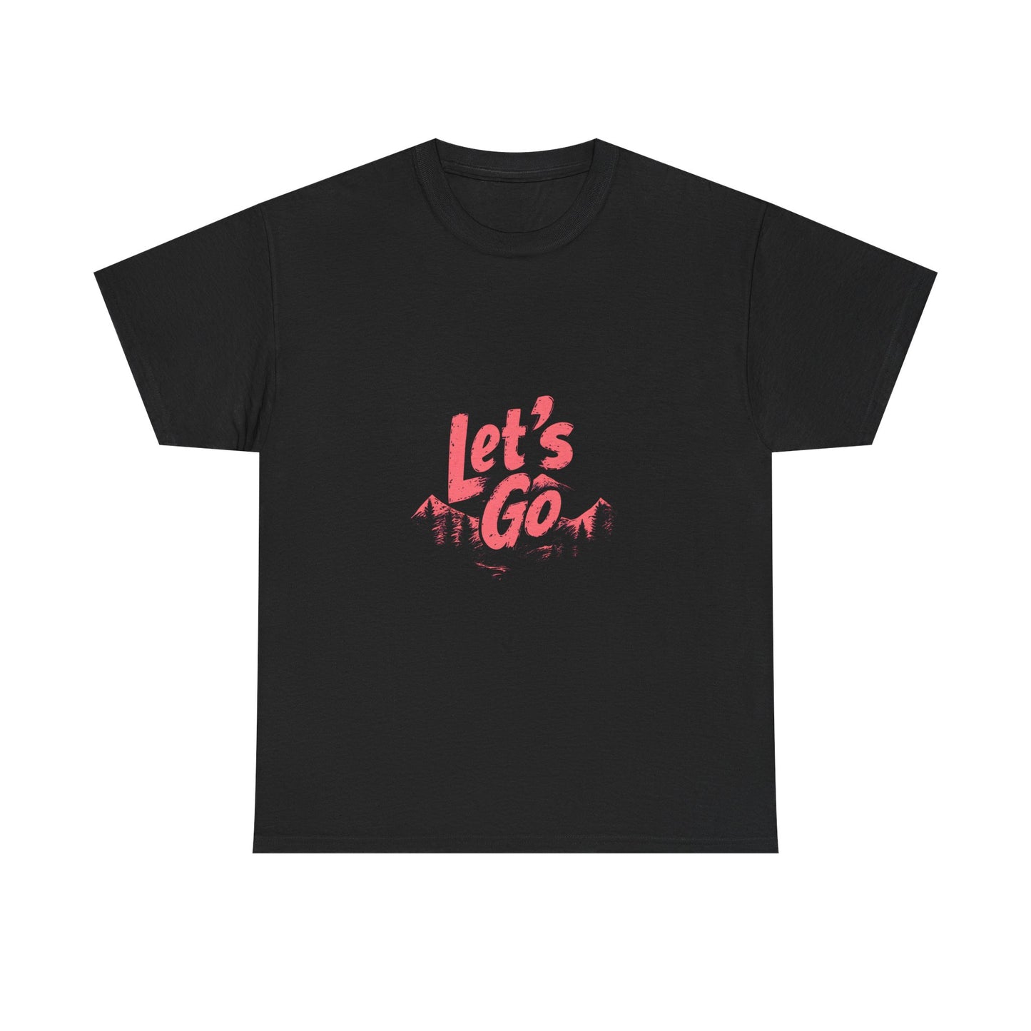 Adventure Ready Unisex Heavy Cotton Tee - 'Let's Go' Graphic Shirt