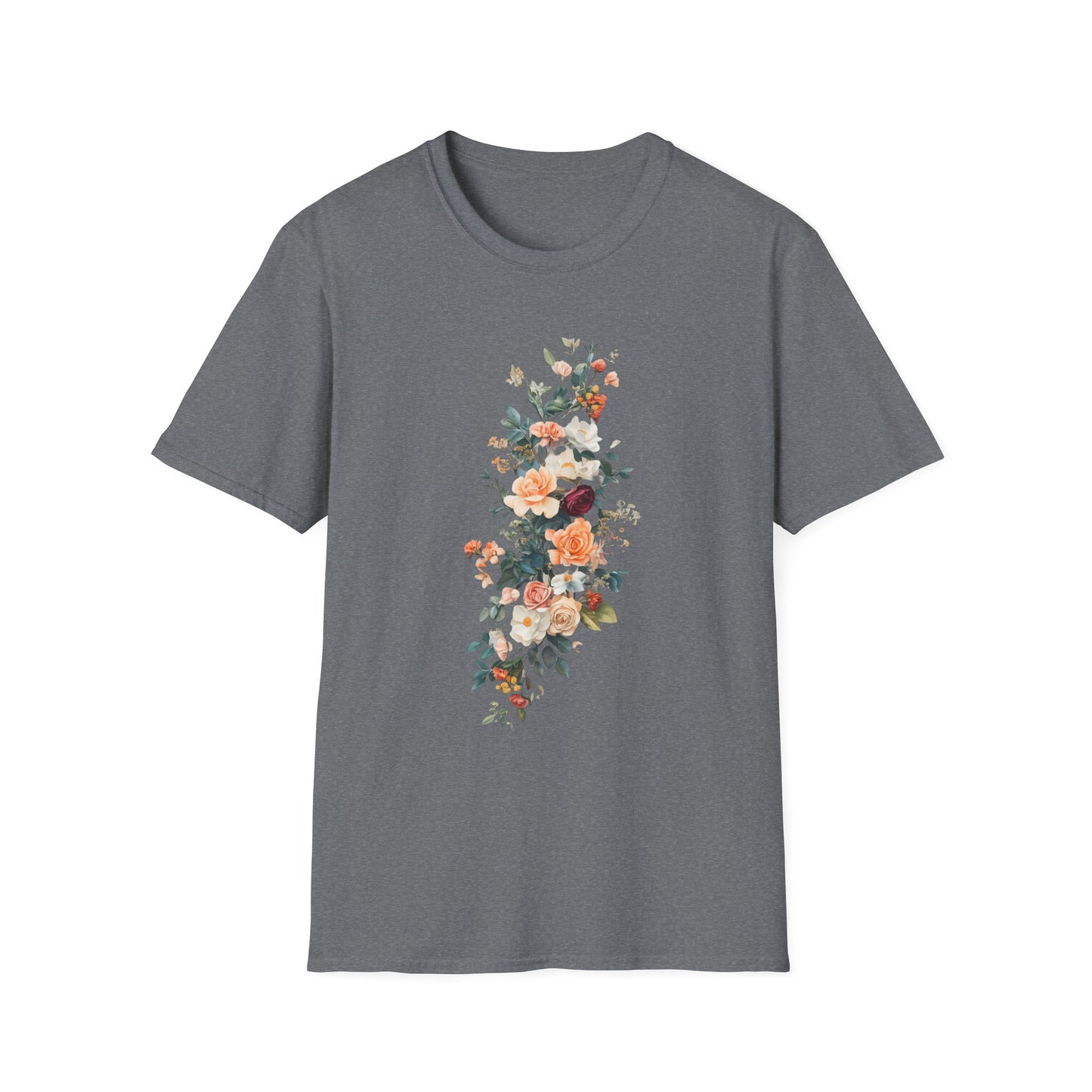 Floral Unisex Softstyle T-Shirt - Perfect for Spring Celebrations