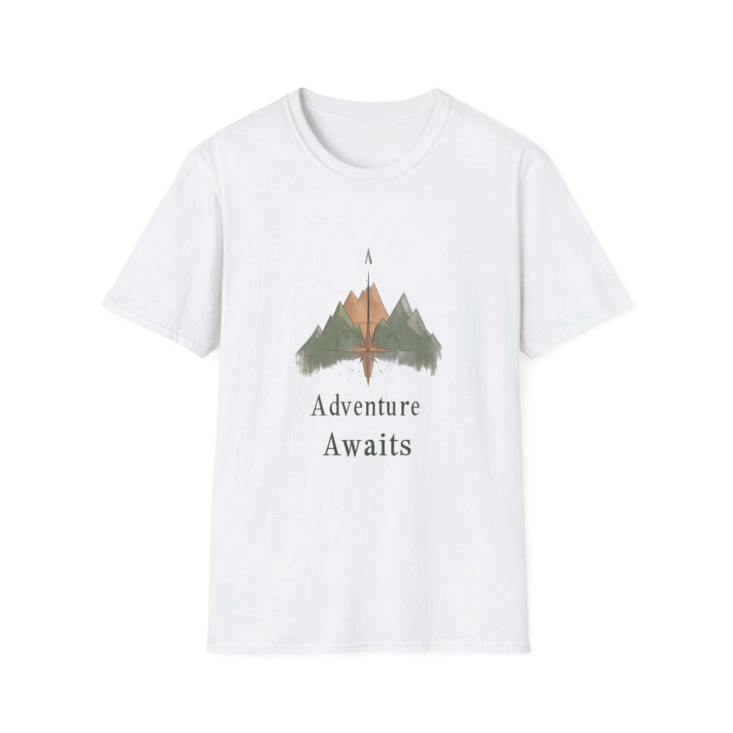 Adventure Awaits Unisex Softstyle T-Shirt - Perfect for Outdoor Enthusiasts