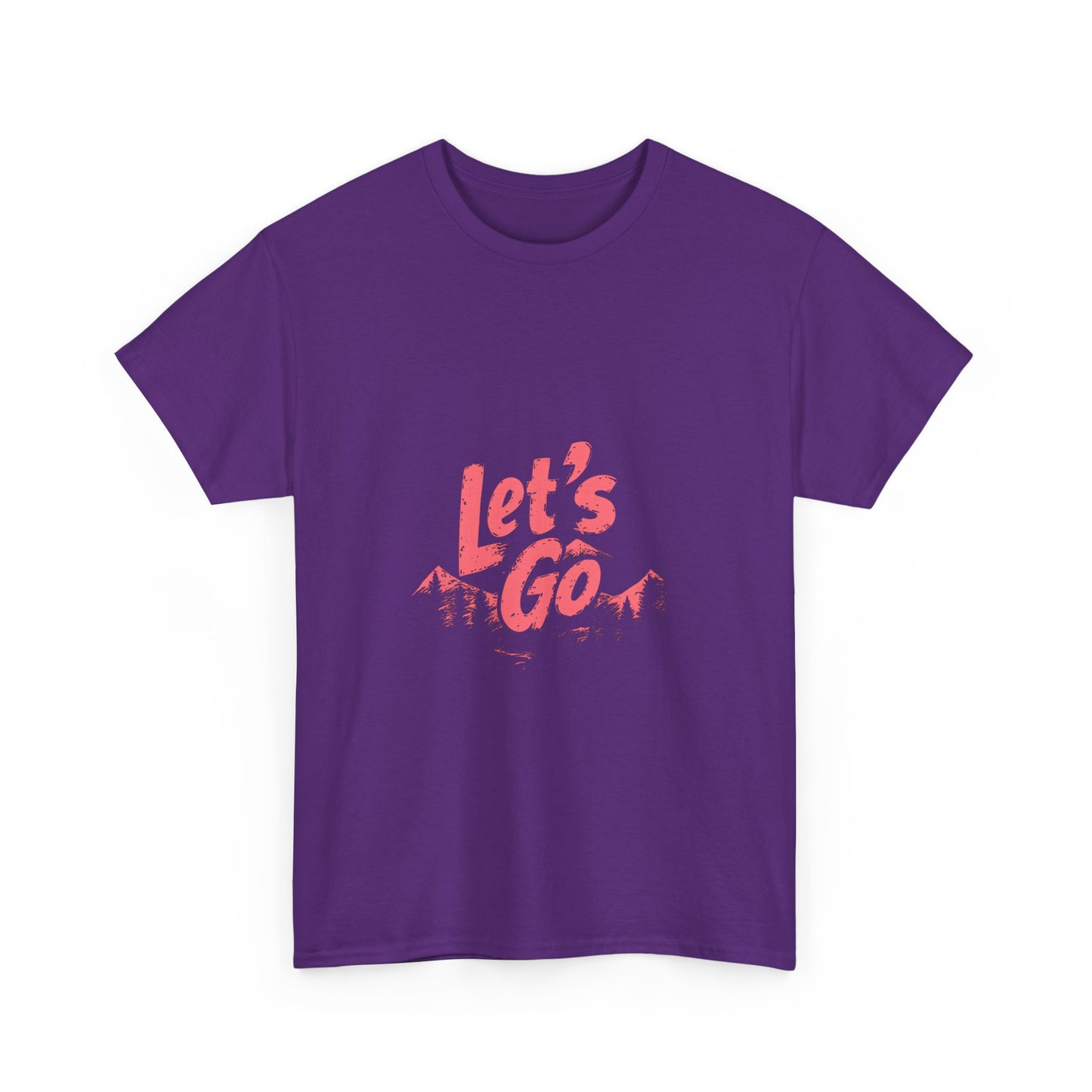 Adventure Ready Unisex Heavy Cotton Tee - 'Let's Go' Graphic Shirt