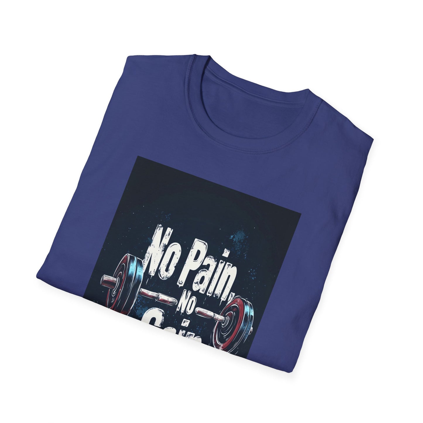 No Pain No Gain Unisex Softstyle T-Shirt - Motivational Fitness Apparel - Tee Fusion Lab