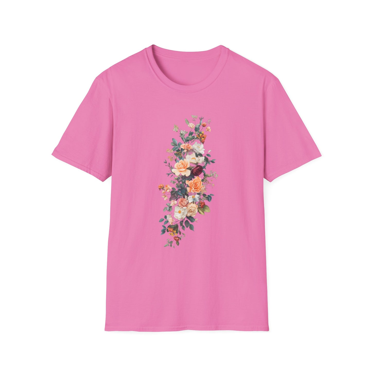 Floral Unisex Softstyle T-Shirt - Perfect for Spring Celebrations