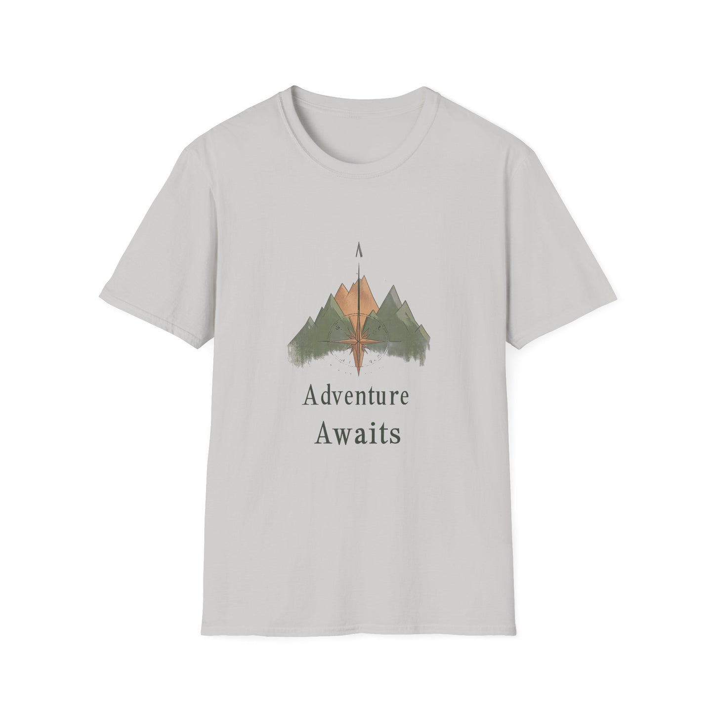 Adventure Awaits Unisex Softstyle T-Shirt - Perfect for Outdoor Enthusiasts