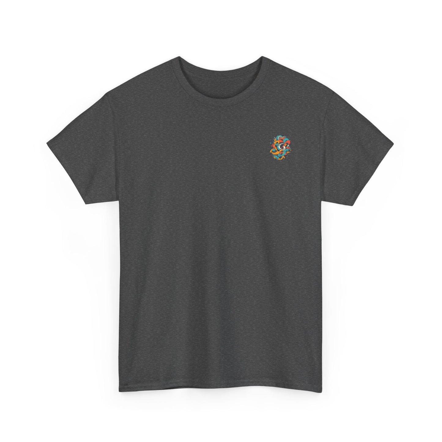 Floral Art Unisex Heavy Cotton Tee - Stylish and Comfortable