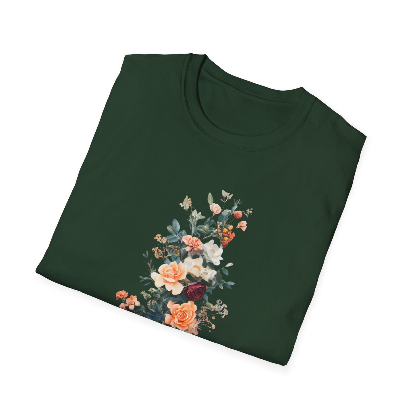 Floral Unisex Softstyle T-Shirt - Perfect for Spring Celebrations