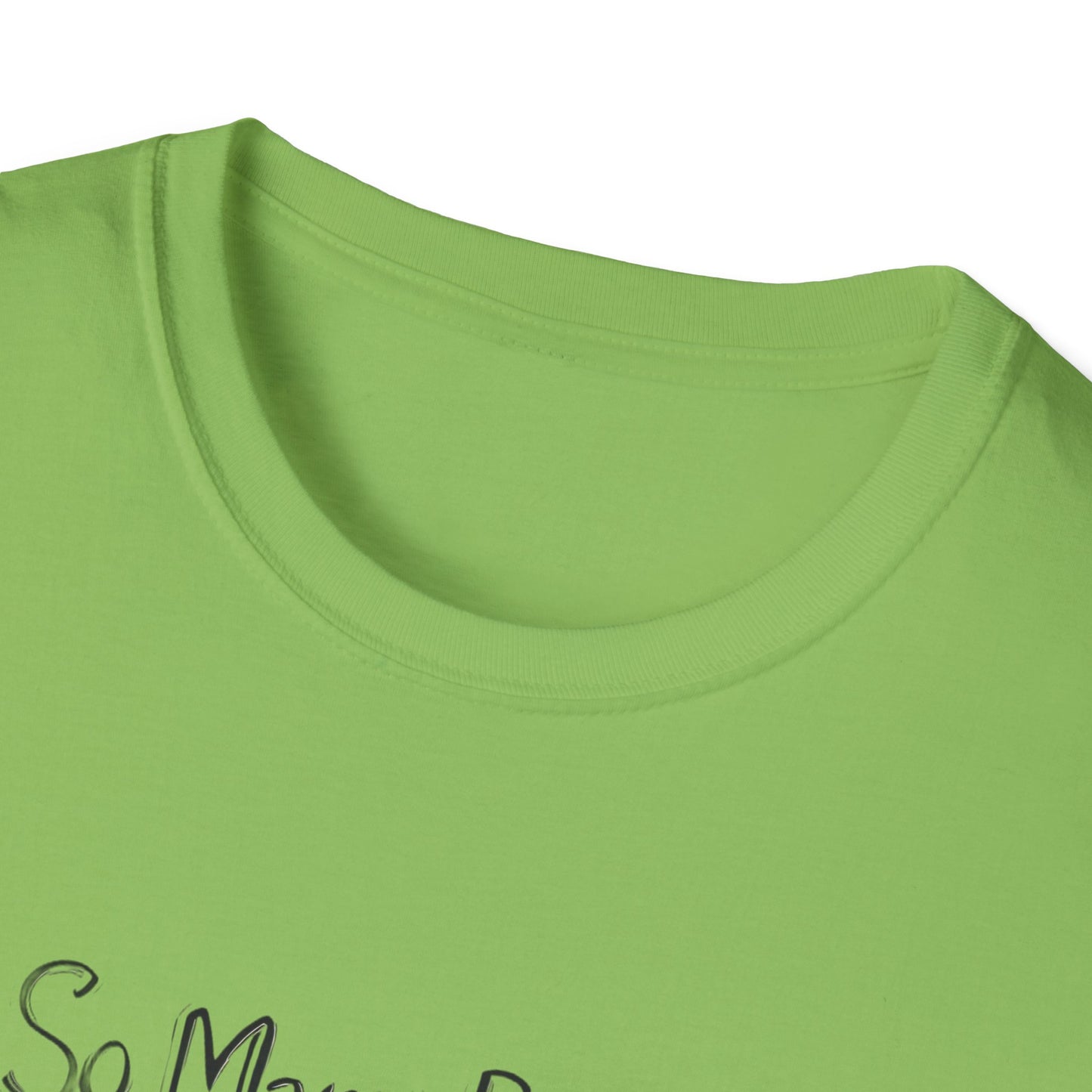 Book Lover's Unisex Softstyle T-Shirt - "So Many Books, So Little Time"