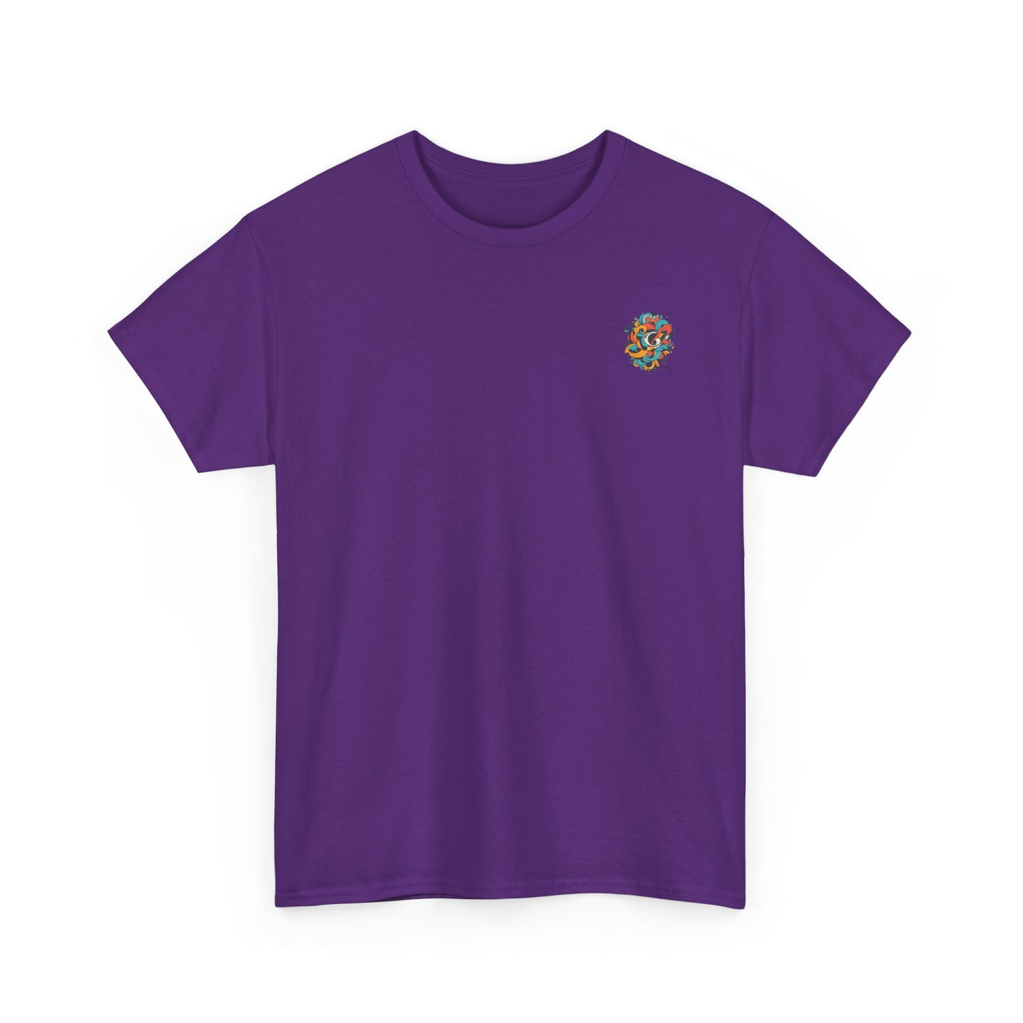 Floral Art Unisex Heavy Cotton Tee - Stylish and Comfortable