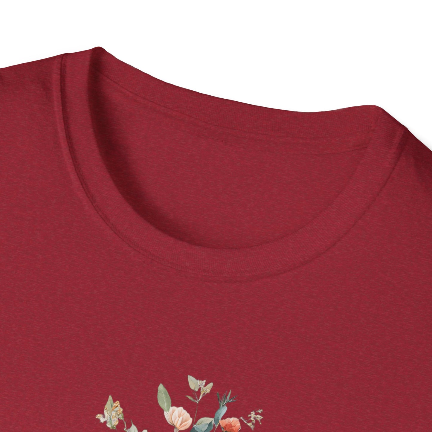 Floral Unisex Softstyle T-Shirt - Perfect for Spring Celebrations