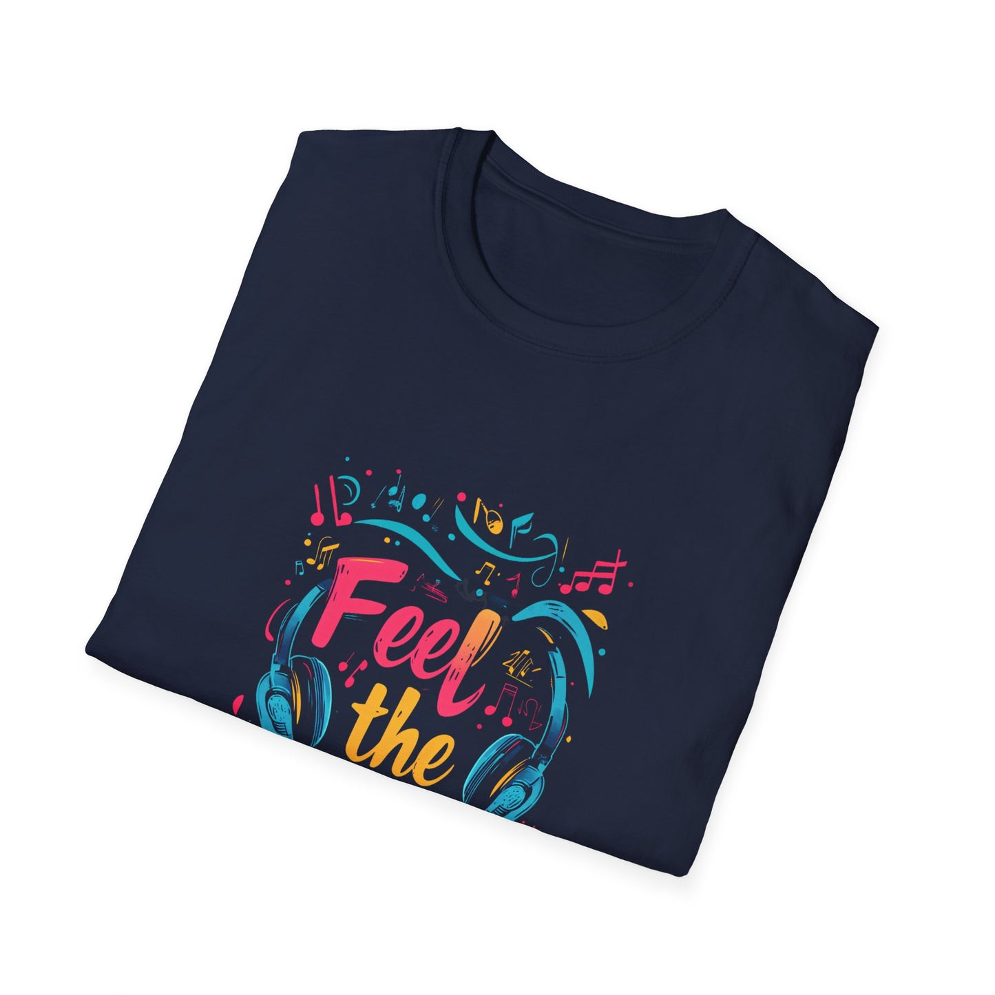 Feel the Beat Unisex Softstyle T-Shirt - Perfect Gift for Music Lovers