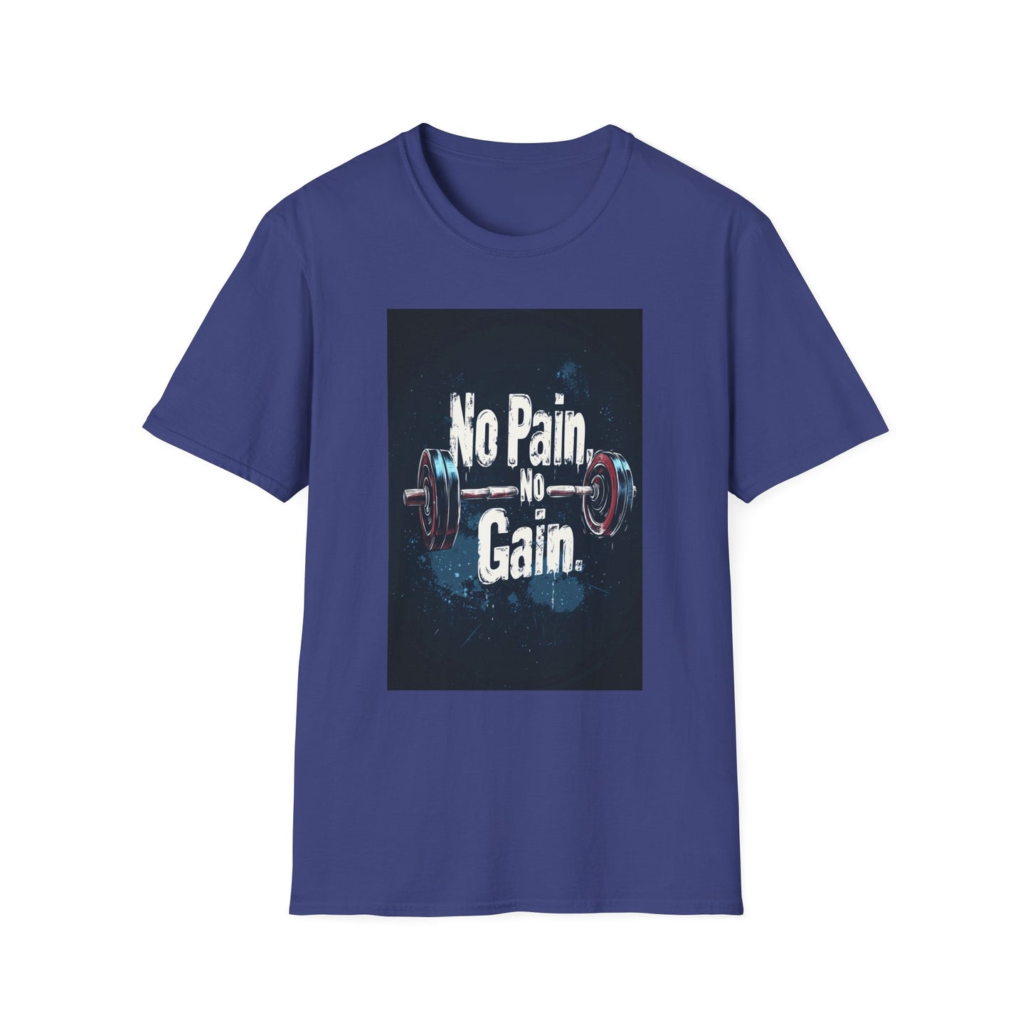 No Pain No Gain Unisex Softstyle T-Shirt - Motivational Fitness Apparel - Tee Fusion Lab