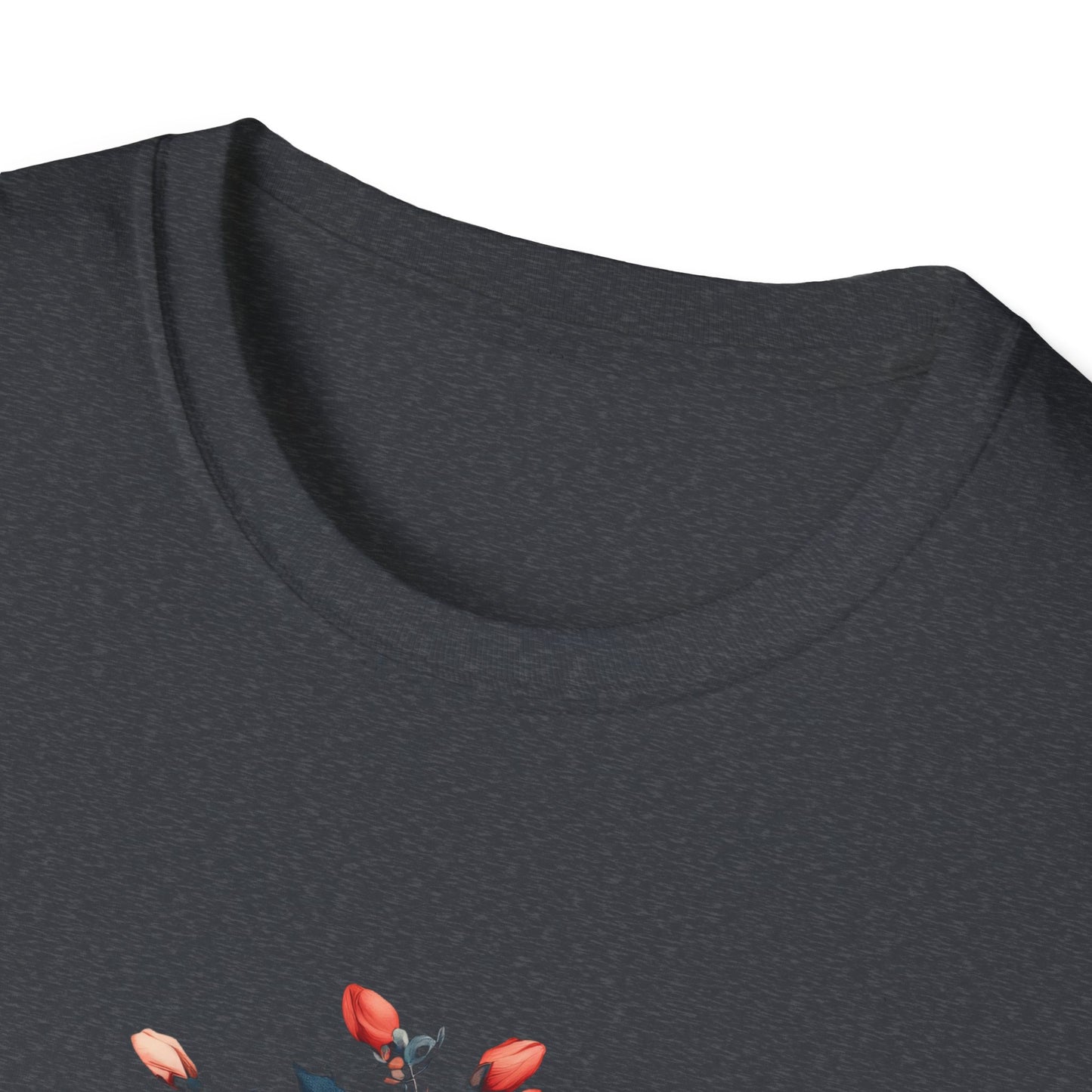 Floral Design Unisex Softstyle T-Shirt – Perfect for Everyday Wear and Spring Celebrations