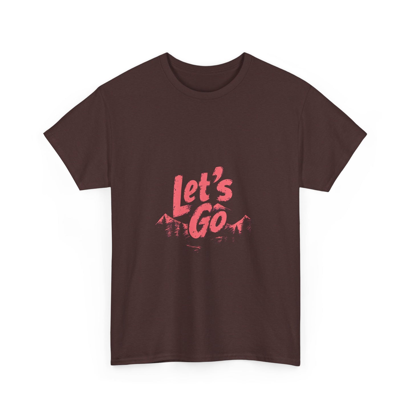 Adventure Ready Unisex Heavy Cotton Tee - 'Let's Go' Graphic Shirt