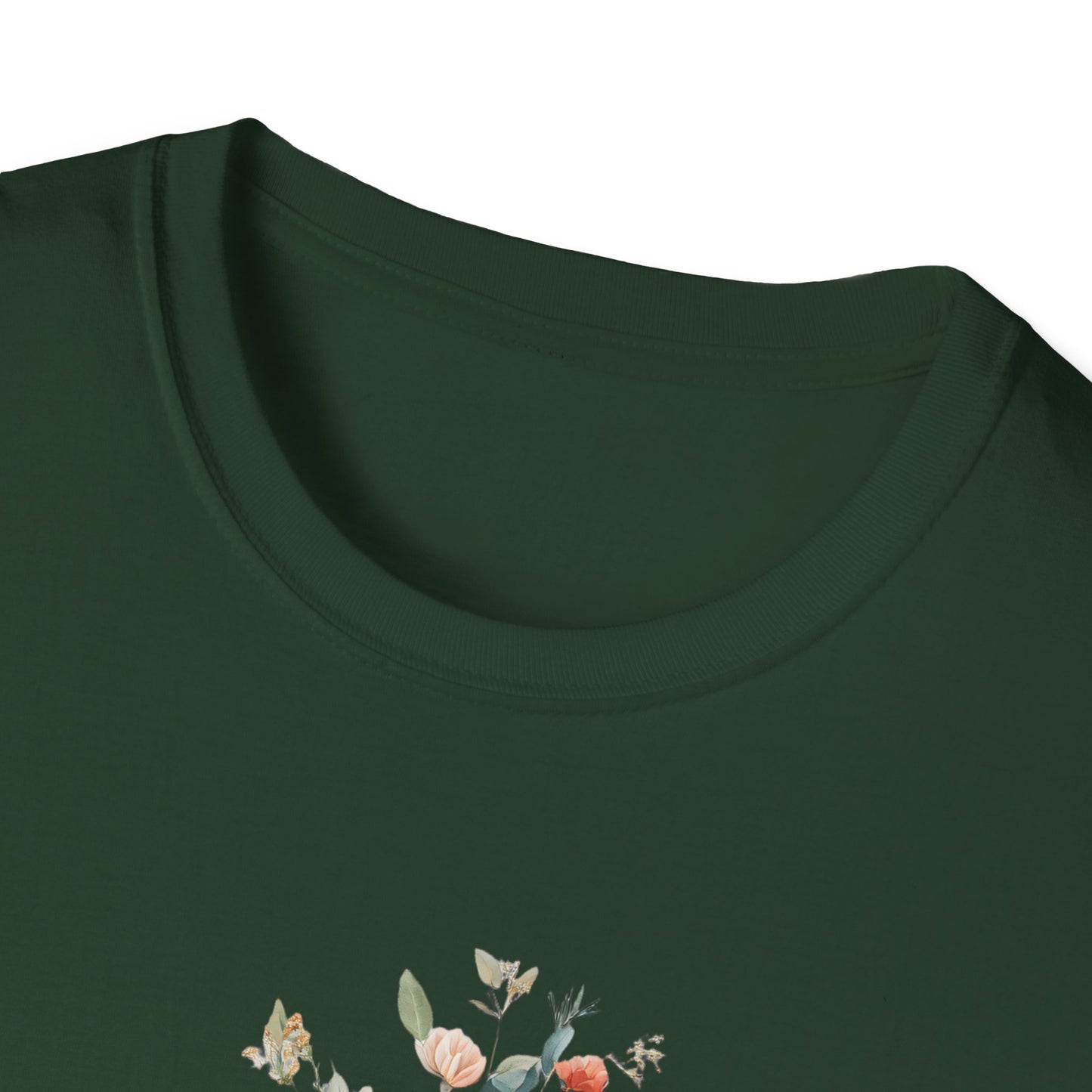 Floral Unisex Softstyle T-Shirt - Perfect for Spring Celebrations