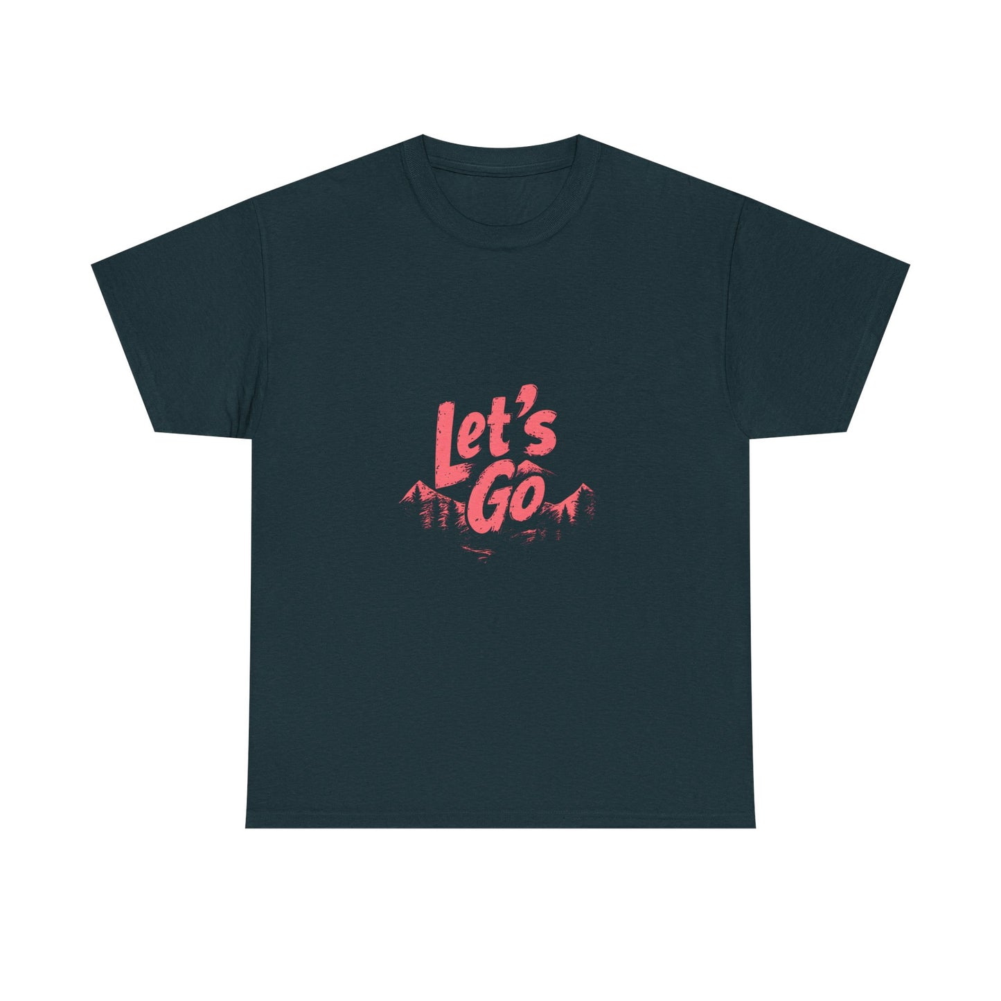 Adventure Ready Unisex Heavy Cotton Tee - 'Let's Go' Graphic Shirt