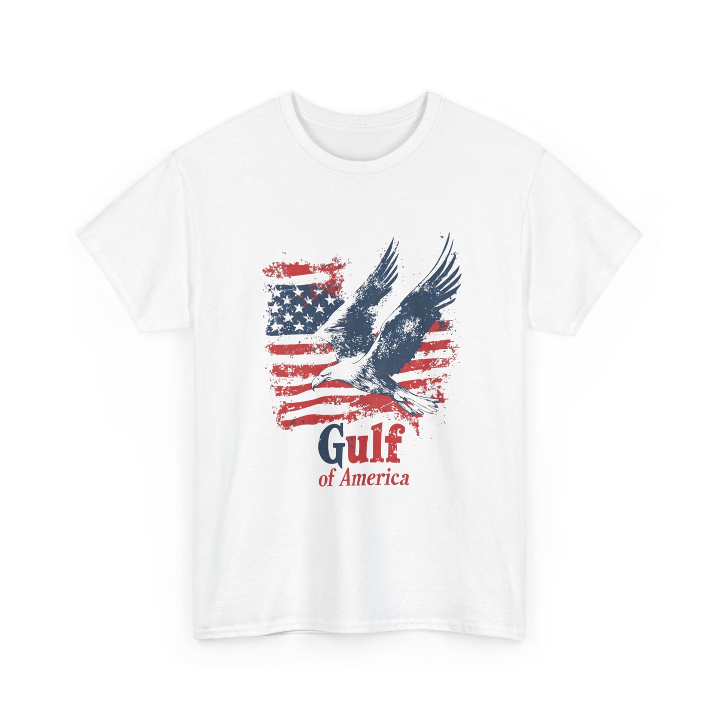 Patriotic Eagle Unisex Heavy Cotton Tee - Gulf of America - Tee Fusion Lab