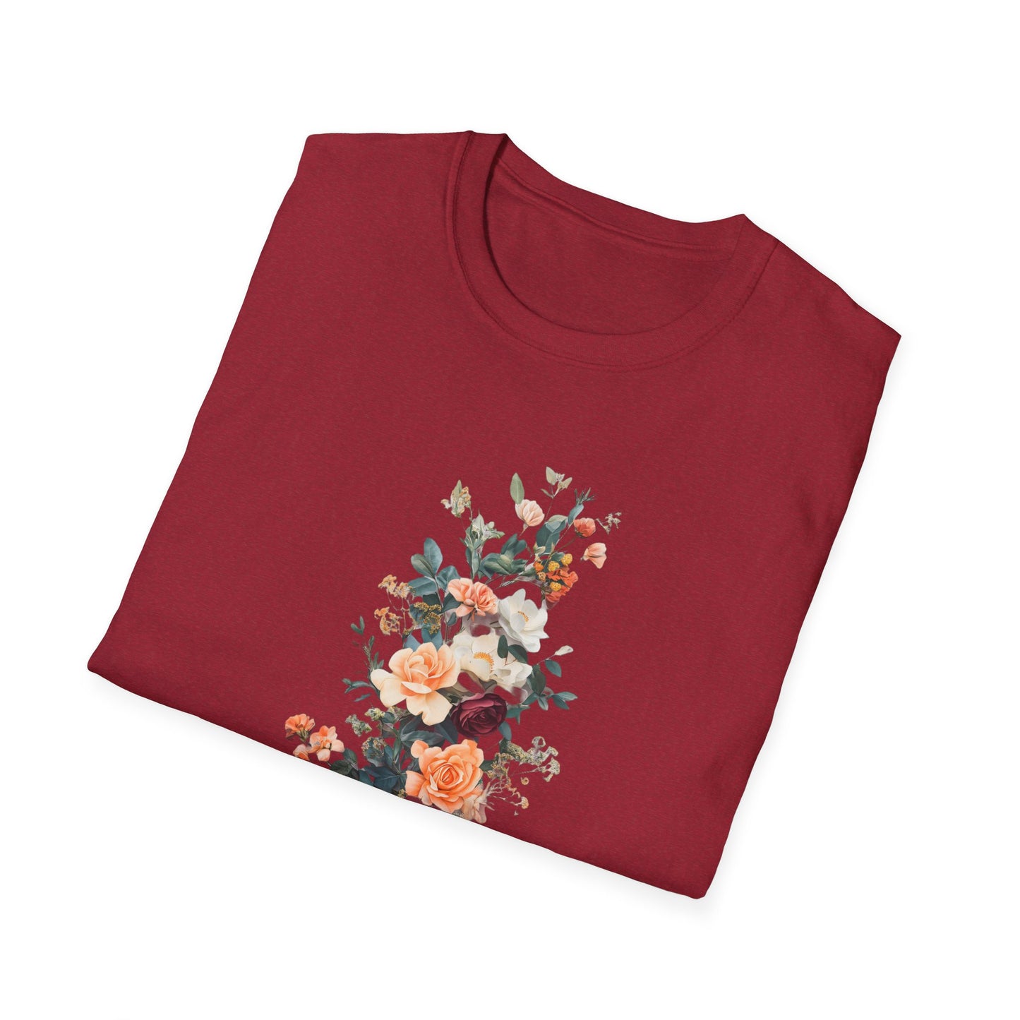 Floral Unisex Softstyle T-Shirt - Perfect for Spring Celebrations