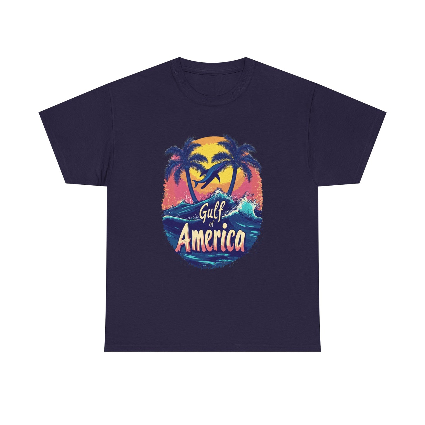 Gulf of America Unisex Heavy Cotton Tee - Tropical Beach Vibes