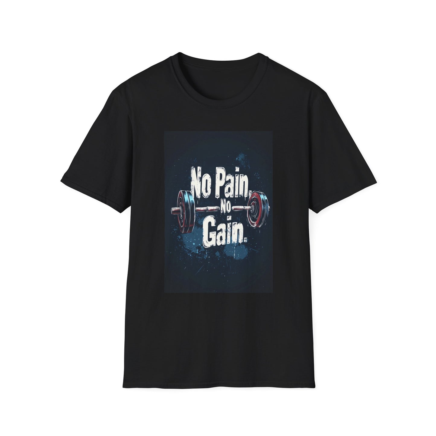 No Pain No Gain Unisex Softstyle T-Shirt - Motivational Fitness Apparel - Tee Fusion Lab