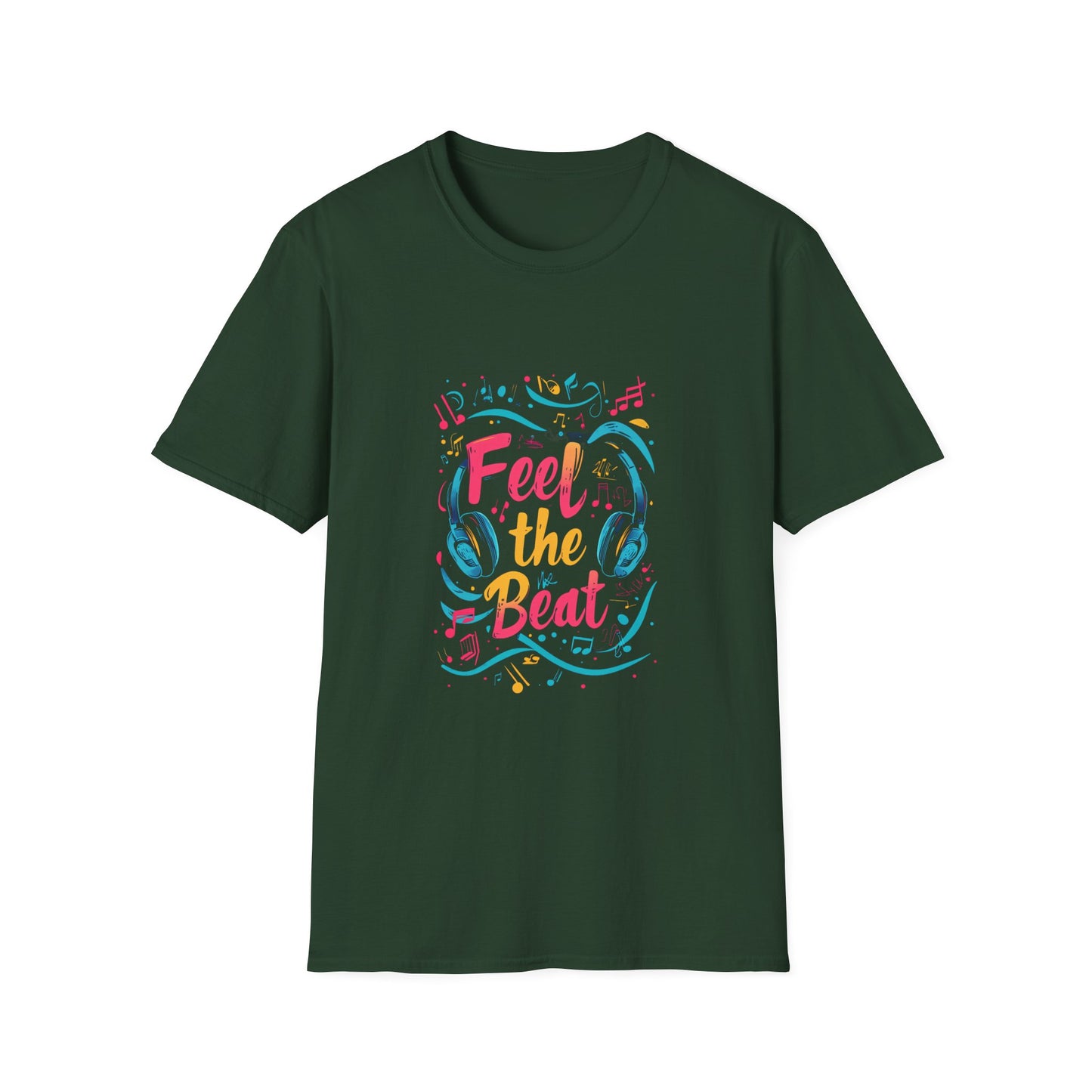 Feel the Beat Unisex Softstyle T-Shirt - Perfect Gift for Music Lovers