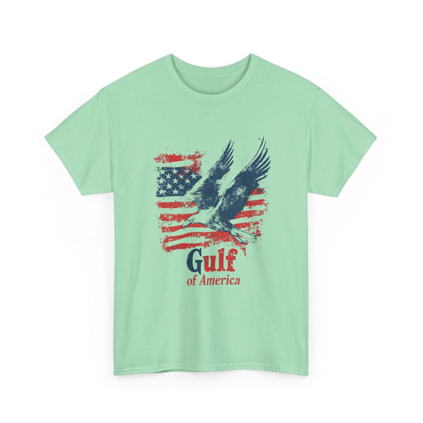Patriotic Eagle Unisex Heavy Cotton Tee - Gulf of America - Tee Fusion Lab