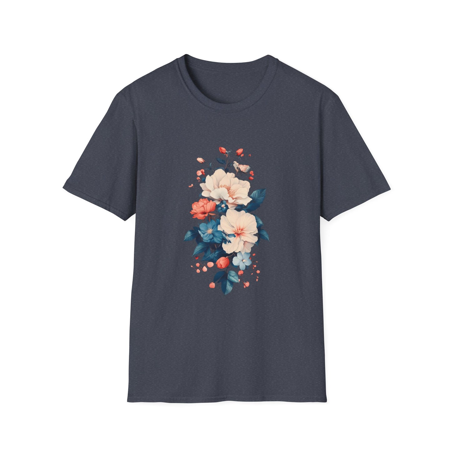 Floral Bouquet Unisex Softstyle T-Shirt - Perfect Gift for Nature Lovers